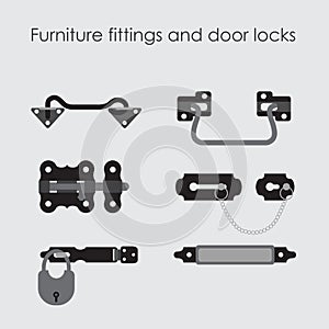 Furniture fittings. Hardware