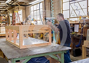 Furniture frame builder, a horizontal photograph, photo 