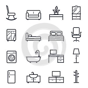 Furniture Icon Bold Stroke photo