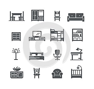 Furniture Icon Set -- Utility Series