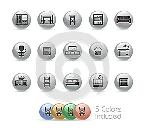 Furniture Icons // Metal Round Series