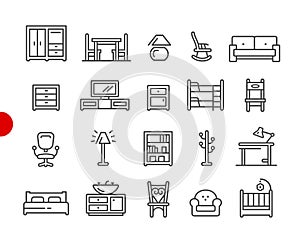 Furniture Icons // Red Point Series