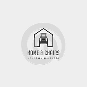 furniture logo design vector icon illustration icon isolated