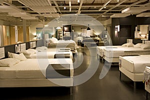 Furniture mattress bed store photo