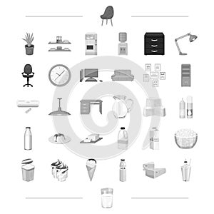 Furniture, office, electrical and other web icon in black style.appliance food, cooking, shopping icons in set