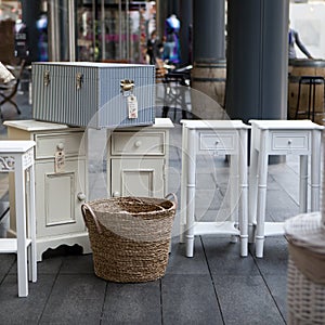 Furniture on street market