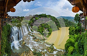 Furong ancient village and waterfall - Hunan China