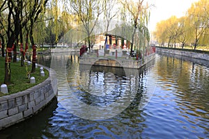 Furonghu lake of datangfurongyuan park in winter, adobe rgb