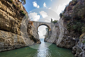 Furore on Amalfi Coast near Naples in Italy