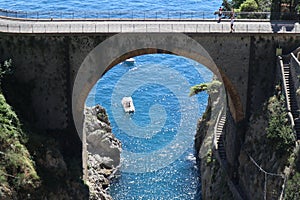 Furore - Ponte della litoranea dal sentiero di Via Antonello da Capua