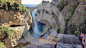 Furore - Scorcio del fiordo dal borgo in stato di abbandono photo