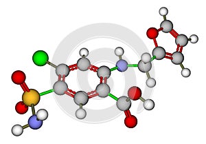 Furosemide molecular structure