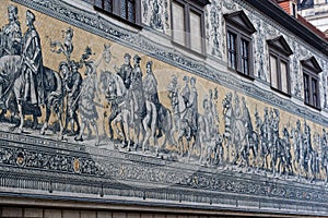 Furstenzug Procession of Princes in Dresden