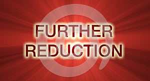 Further reduction sale red banner