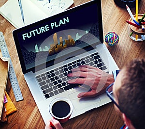 Furutistic Future Plan Urban Structure Concept