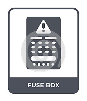 fuse box icon in trendy design style. fuse box icon isolated on white background. fuse box vector icon simple and modern flat