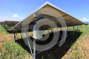 Fuse Box of Solar Farm Installed Under PV Panels