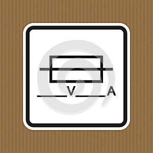 Fuse Writable Symbol Sign Isolate On White Background,Vector Illustration EPS.10