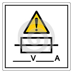 Fuse Writable Symbol Sign, Vector Illustration, Isolate On White Background Label .EPS10