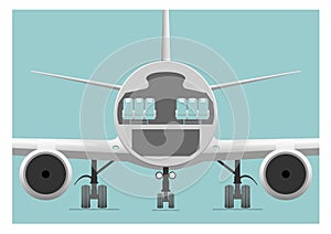 Fuselage cross section photo