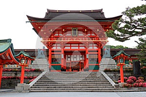 Fushimi Inari Shrine, an important Shinto shrine, in Southern Ky