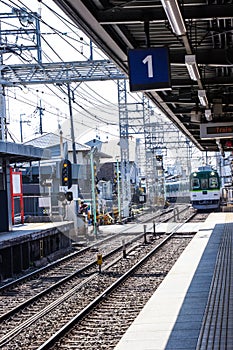 Fushimi-Inari Station is a railway station located in Fushimi-ku at tourists to visit come down the Fushimi Inari Shrine photo