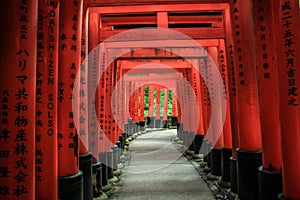 Fushimi Inari Taisha temple, 5000 tori gates, Fushimi-ku, Kyoto, Kansai, Japan