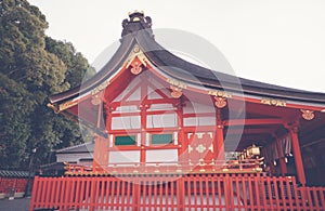 Fushimiinari Taisha ShrineTemple in Kyoto, Japan ( Filtered ima