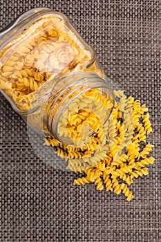 Fusilli in jar