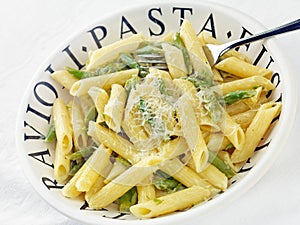 Fusilli pasta with Asparagus photo