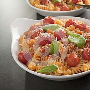 Fusilli Pasta with Cherry Tomatoes photo