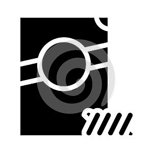 fusilli spirale pasta glyph icon vector illustration photo