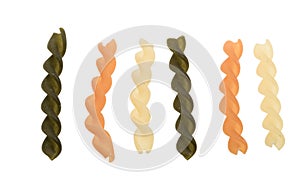 Fusilli tricolore pasta photo