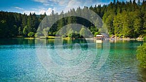 Fusine lower lake hut