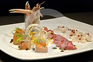 Fusion cuisine - Japanese fresh seafood