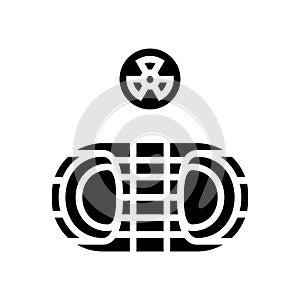 fusion experiment nuclear energy glyph icon vector illustration photo