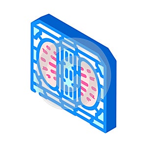 fusion experiment nuclear energy isometric icon vector illustration photo
