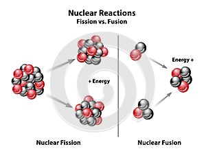 Fusion And Fission compared reactions photo