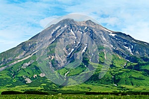 Fuss peak volcano at Paramushir island, Russia