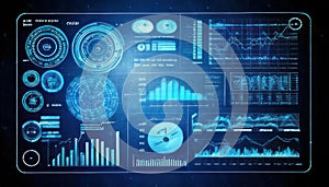 Fut Page Glow Digital Data Analysis Interface