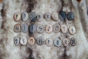 Stone runes on the fur