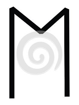 Futhorc Runes Letter of Eoh E