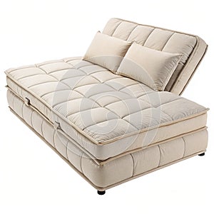 Futon isolated on white background