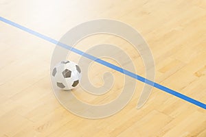 Futsal Background. Indoor Soccer Futsal Ball. Team sport