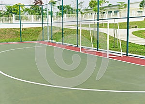 Futsal court.