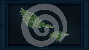 Futuna Island - Wallis and Futuna highlighted - composition. Hig