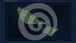 Futuna Island - Wallis and Futuna highlighted - composition. Low
