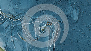 Futuna plate dashed. Fahey. Topografic