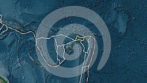 Futuna plate outlined. Fahey. Physical