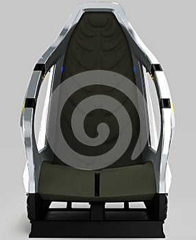 Futur design of an aerospace chair for special purposes.